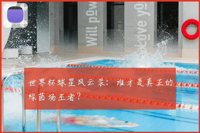 世界杯球星风云录:谁才是真正的绿茵场王者?